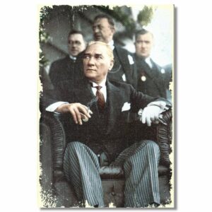 Atatürk Poster Nostalji Ahsap Poster -1264