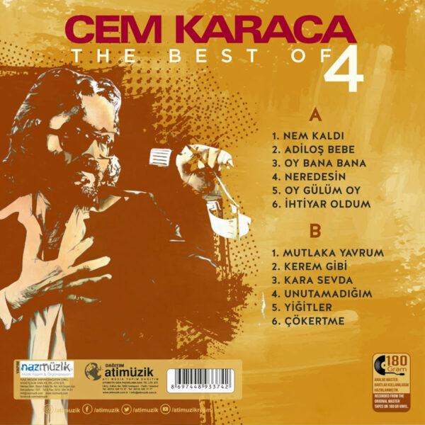 Cem Karaca plak the best of 4 tuerkische Schallplatten 2