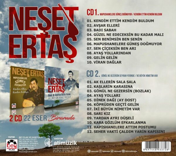 Neset Ertas CD Mapushanelere Güneş Doğmuyor / Gönül Ne Gezersin 2