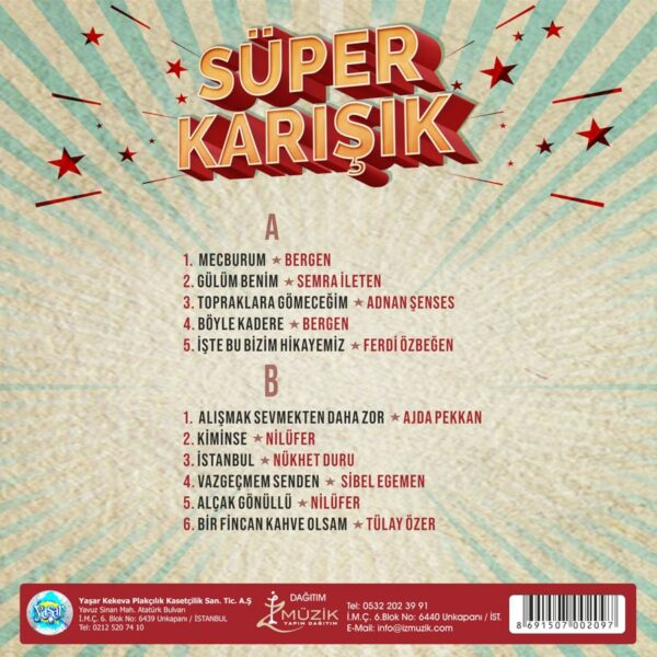 Super Karisik best of tuerkische Pop Schallplatte 2