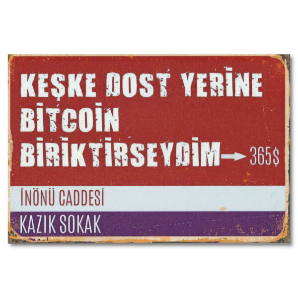 Duvar Yazisi Keske Dost Yerine Bitcoin