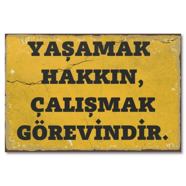 Duvar Yazisi Poster Yasamak Hakkin