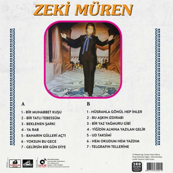 Zeki Müren Bir Tatlı Tebessüm - Plak - Schallplatte 2