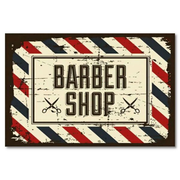 Ahsap Duvar Yazisi Barber Shop